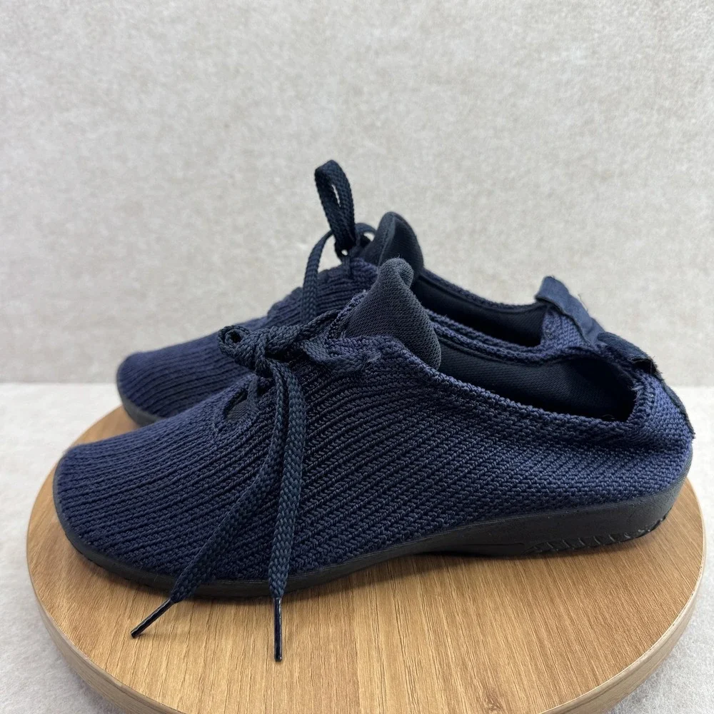 Arcopedico Shoes Womens Size 9 9.5 Blue Knit Lace Up Lightweight Walking Sneaker